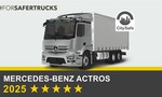 Mercedes-Benz Actros má päť hviezdičiek v Euro NCAP. Vyrovnal sa Volvu?