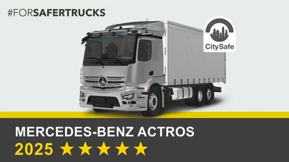 MERCEDES-BENZ ACTROS MÁ PÄŤ HVIEZDIČIEK V EURO NCAP. VYROVNAL SA VOLVU?
