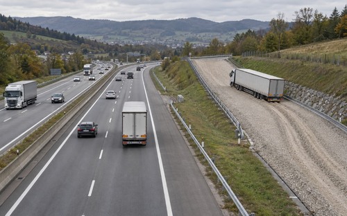 Úniková rampa na diaľnici: Ako dokáže zastaviť aj 40-tonovú súpravu?