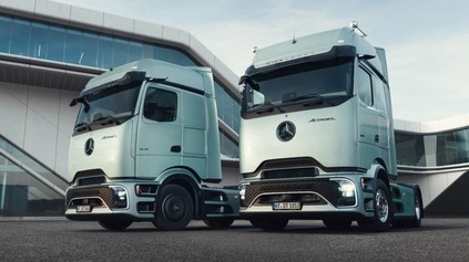 NAFTOVÝ MERCEDES-BENZ ACTROS L DOSTAL AERODYNAMICKÚ KABÍNU PROCABIN Z ELEKTRICKÉHO EACTROS 600