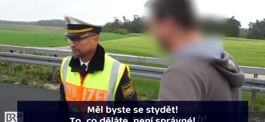 Nemecký policajt si podal českého vodiča dodávky. Od hanby sa prepadol...