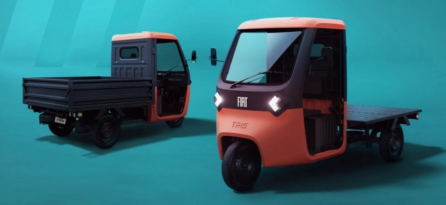 Úžitková trojkolka sa vracia na scénu. Fiat Tris jazdí na elektriku a odvezie viac ako sám váži