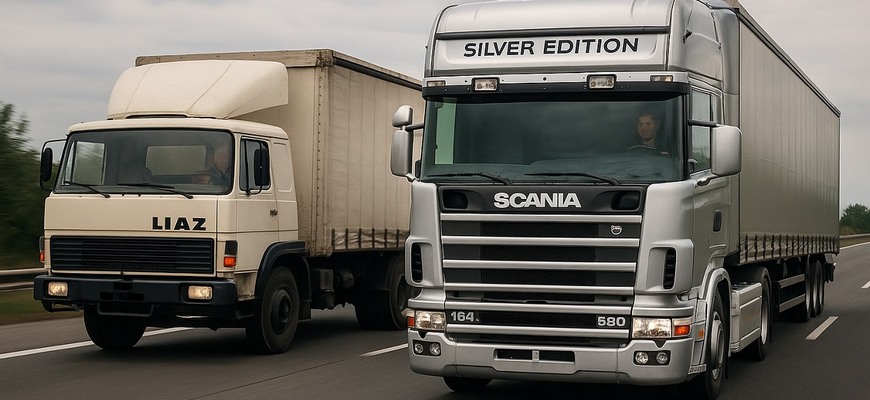 Štvorková Scania má 30 rokov. Na slovenských cestách pôsobila ako vesmírna loď