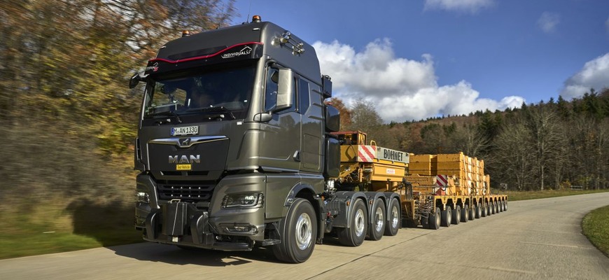 MAN TGX 41.640 8x4/4: Nový kráľ nadrozmernej prepravy utiahne až 250 ton