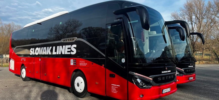 Slovak Lines prevzal posledné autobusy Setra ComfortClass S 515 HD. Odvezú 10 kubíkov batožiny