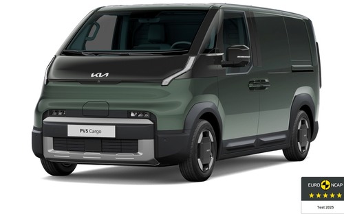 Kia PV5 Cargo má päť hviezd v Euro NCAP