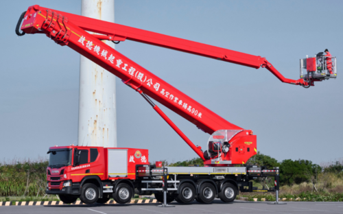 Vysokozdvižné plošiny Scania na údržbu veterných elektrární dosiahnu do výšky takmer 100 metrov