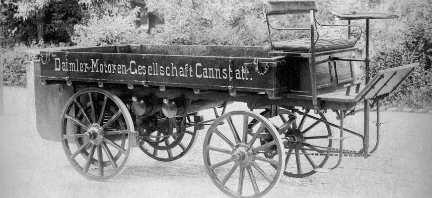 Daimler z roku 1896: prvé nákladné auto so spaľovacím motorom malo pôsobivú spotrebu