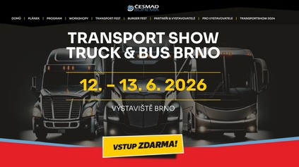 TRANSPORT SHOW TRUCK AND BUS BRNO 2026: KÚSOK OD SLOVENSKA SA CHYSTÁ VEĽKÁ SHOW, VSTUP BUDE ZDARMA