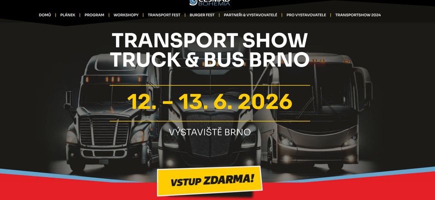 Transport Show Truck and Bus Brno 2026: Kúsok od Slovenska sa chystá veľká show, vstup bude zdarma