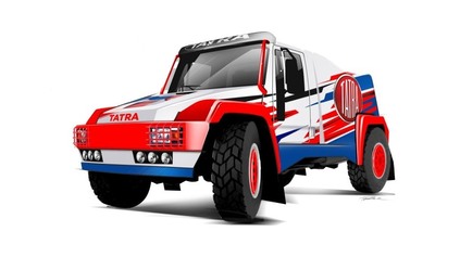 POTVRDENÉ, DAKARSKÁ TATRA 162 „KAREL“ DOSTANE VZDUCHOM CHLADENÝ MOTOR V12 TURBO