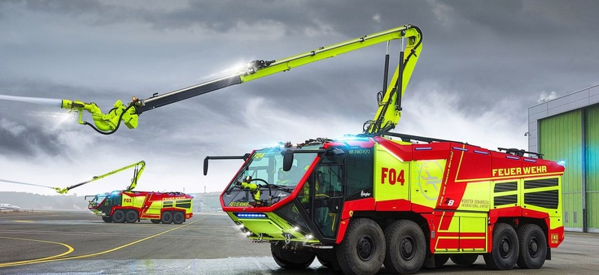 Ziegler Z8: letiskový hasičský špeciál má vďaka dvom motorom Scania V8 až 1540 koní