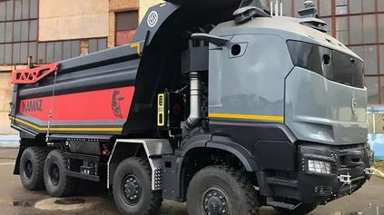 KAMAZ VYVÍJA AUTONÓMNY SKLÁPAČ ATLANT 49. AUTO S KÓDOVÝM OZNAČENÍM ROBOCOP PÔJDE DO VÝROBY